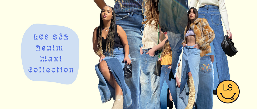 Upcycled Denim Maxi Skirts